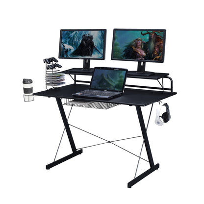 Carbon Max Gaming Desk - Black