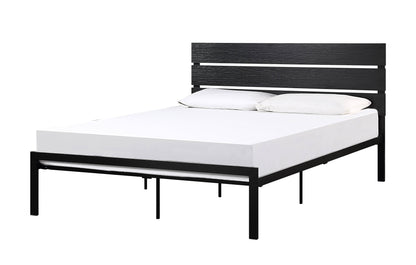 Willow Contemporary Queen Size Bed - Black