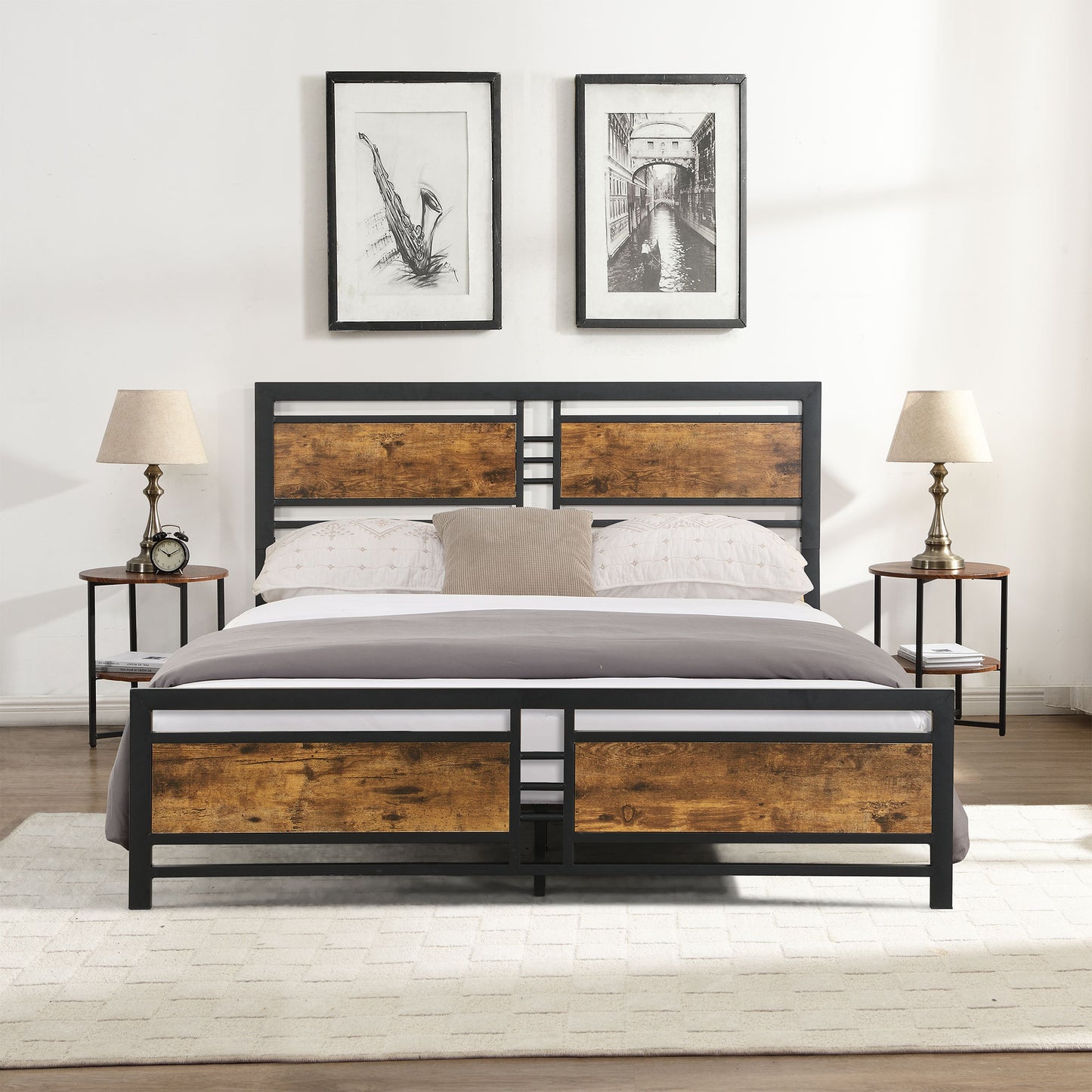 RegalRest Metalwood Platform Bed