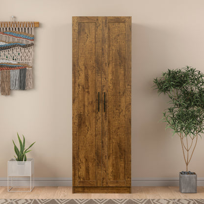 Elegant Walnut Storage Solution Cabinet