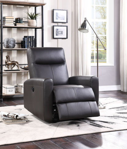 Blane Top Grain Leather Recliner (Power Motion) - Brown