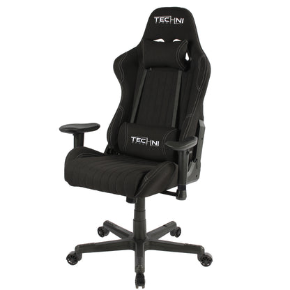 Ergo Max Elite Fabric High Back Gaming Chair- Black