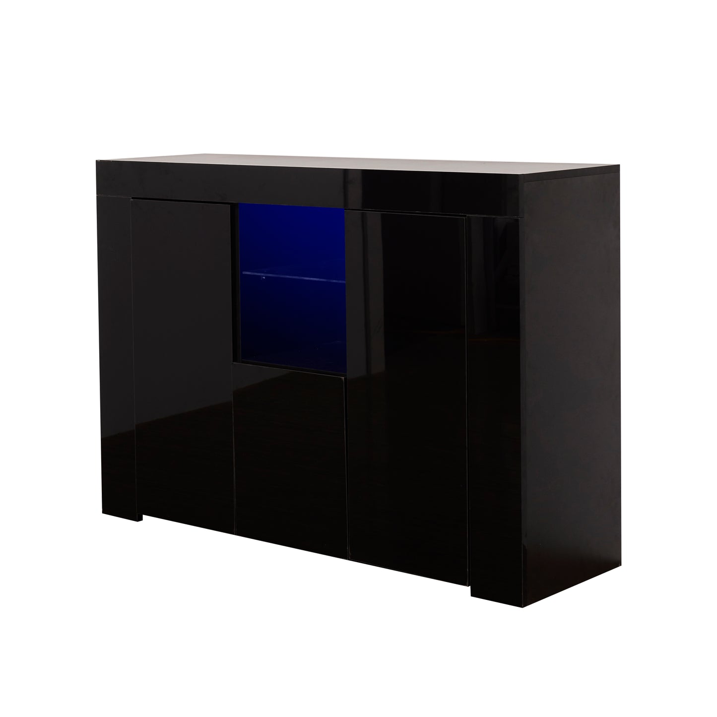 Glowing Harmony: LED-Lit Kitchen Sideboard