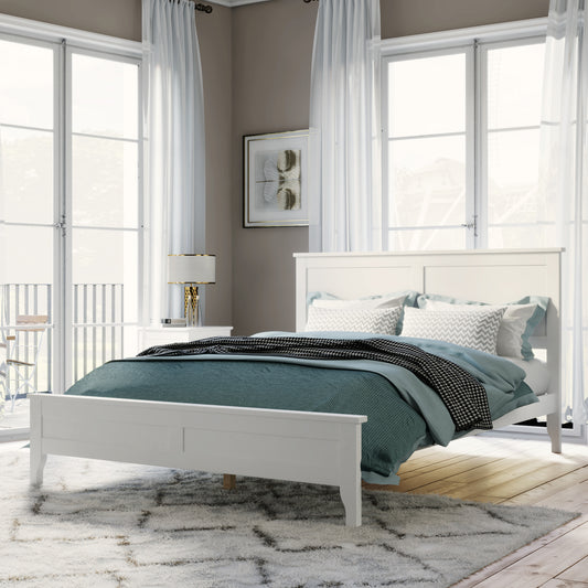 Miller Full Size Platform Bed Frame - White