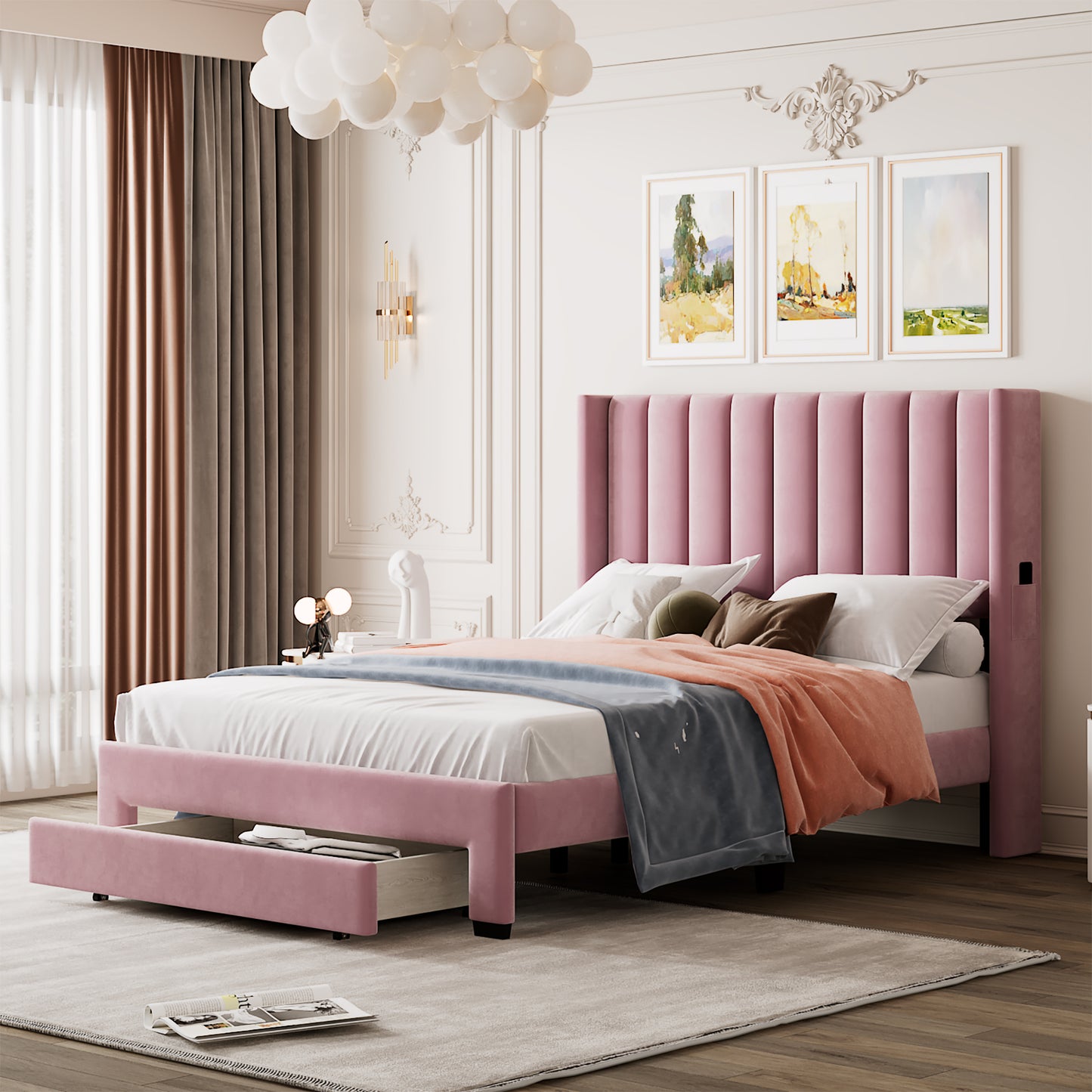 Pink Dream Storage Bed