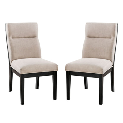 Mullins Padded Fabric Seat Dining Chairs (Set of 2) - Beige