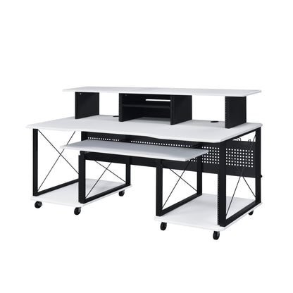 Harmony Megara Melody Desk - White & Black