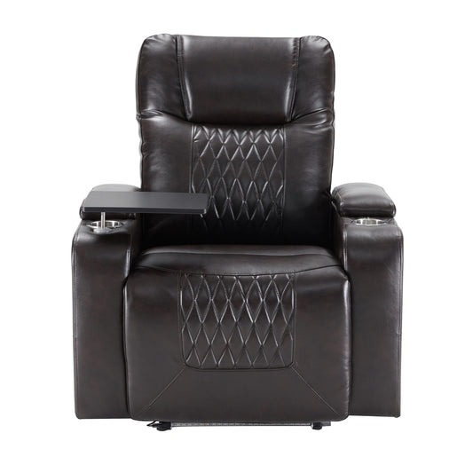 Nest Power Motion Recliner with  360° Swivel Tray - Black