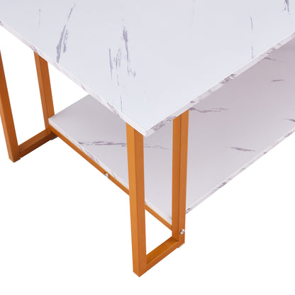 Luxor Gold Marble Coffee Table