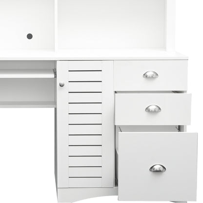 White Haven Computer Desk with Hutch