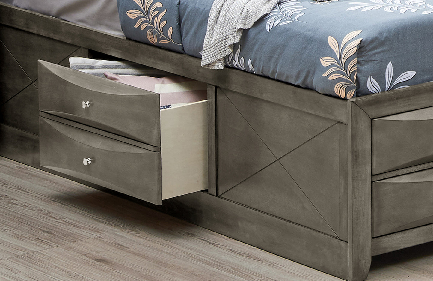 Elegant Dreams King Storage Bed