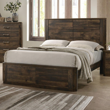 Elettra Queen Bed Set - Walnut