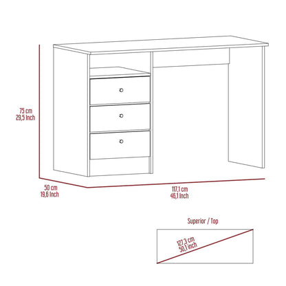 GGW Computer Desk - Smokey Oak