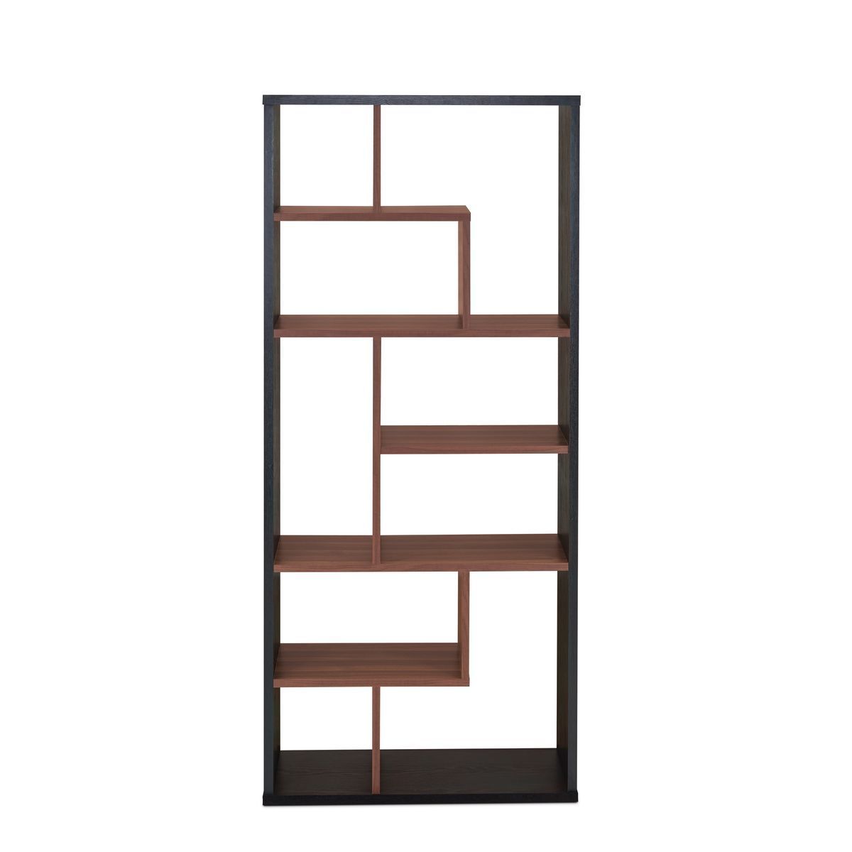 Milestone II Bookshelf in Black & Walnut