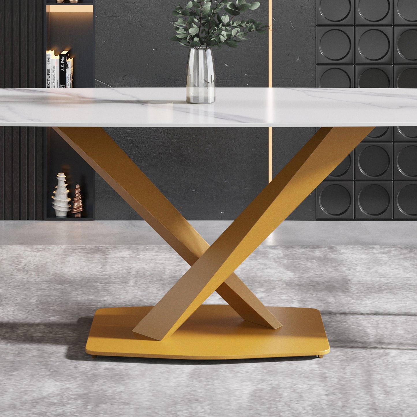 Golden Curve Dining Table