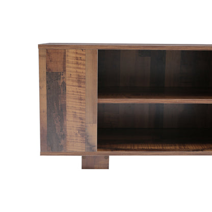 Elevate TV Console: Modern Entertainment Center with Open Shelves