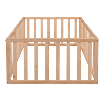 Nature's Haven Twin Wood Floor Bed Frame