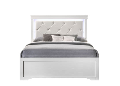 Ola Queen Size LED Bed - White