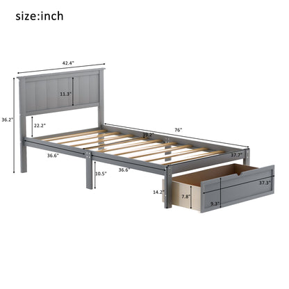 Dream Cloud Twin Platform Bed with Hidden Storage