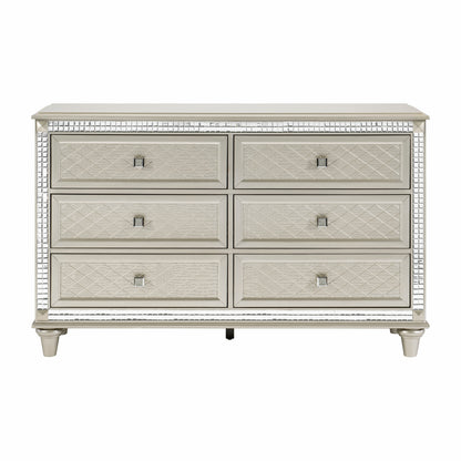 Diamond Elegance 6-Drawer  Dresser