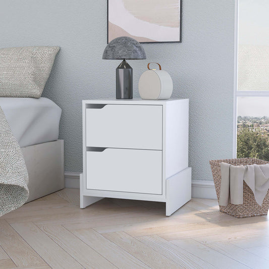 Ralston 2-Drawer Nightstand - White