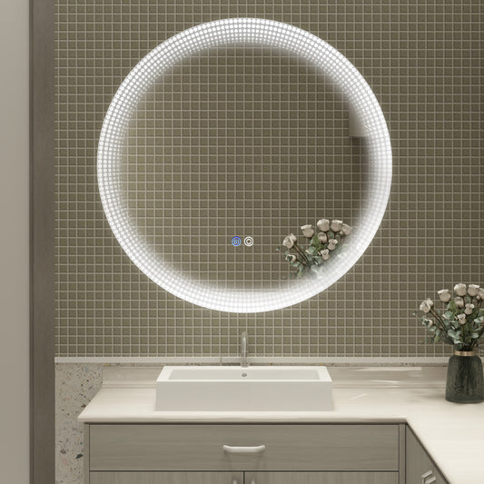 Luminous Reflections: 30-Inch Memory LED Mirror