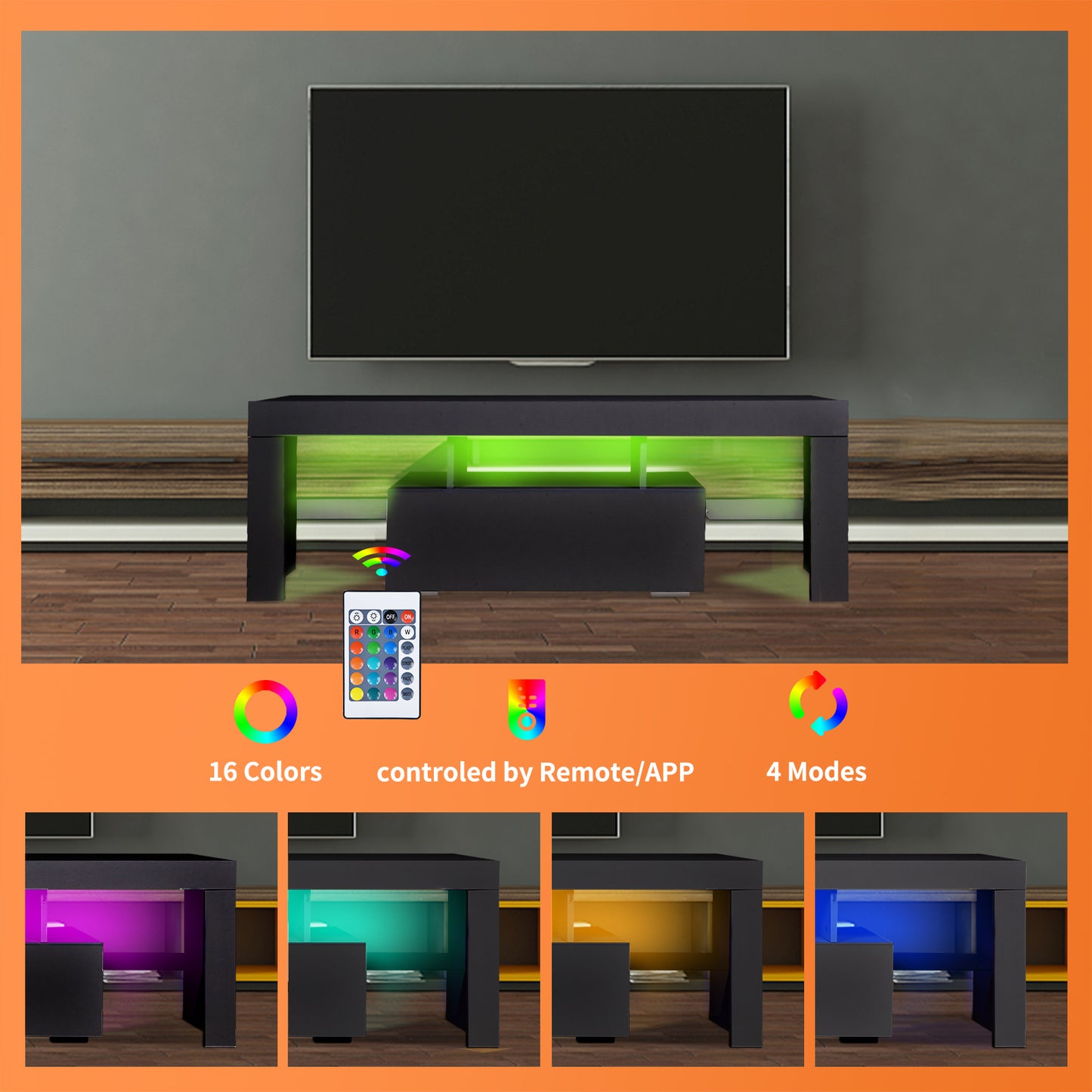 Elevate TV Stand: Modern Media Console with Storage