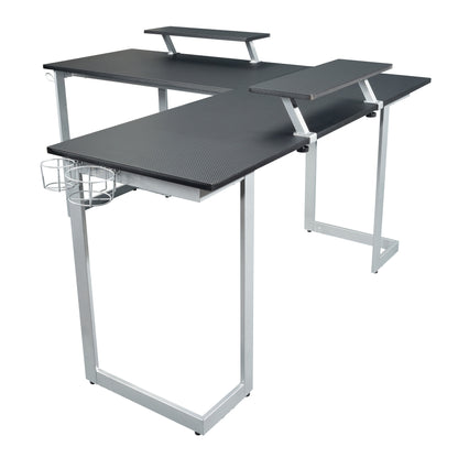 Sport Warrior L-Shaped Gaming Desk