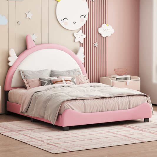 Unicorn Dreams Full Size Upholstered Bed