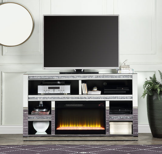 Cozy Station I TV Stand  With Fireplaces