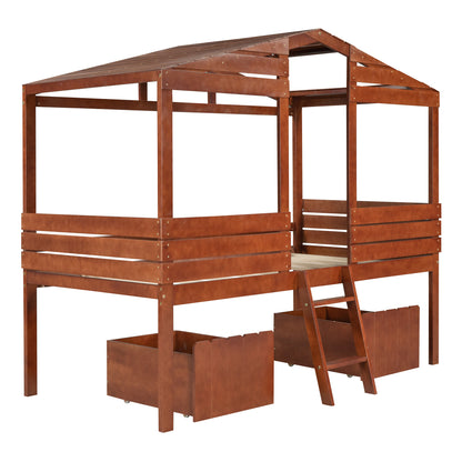 Woodland Dreams Twin Loft Bed