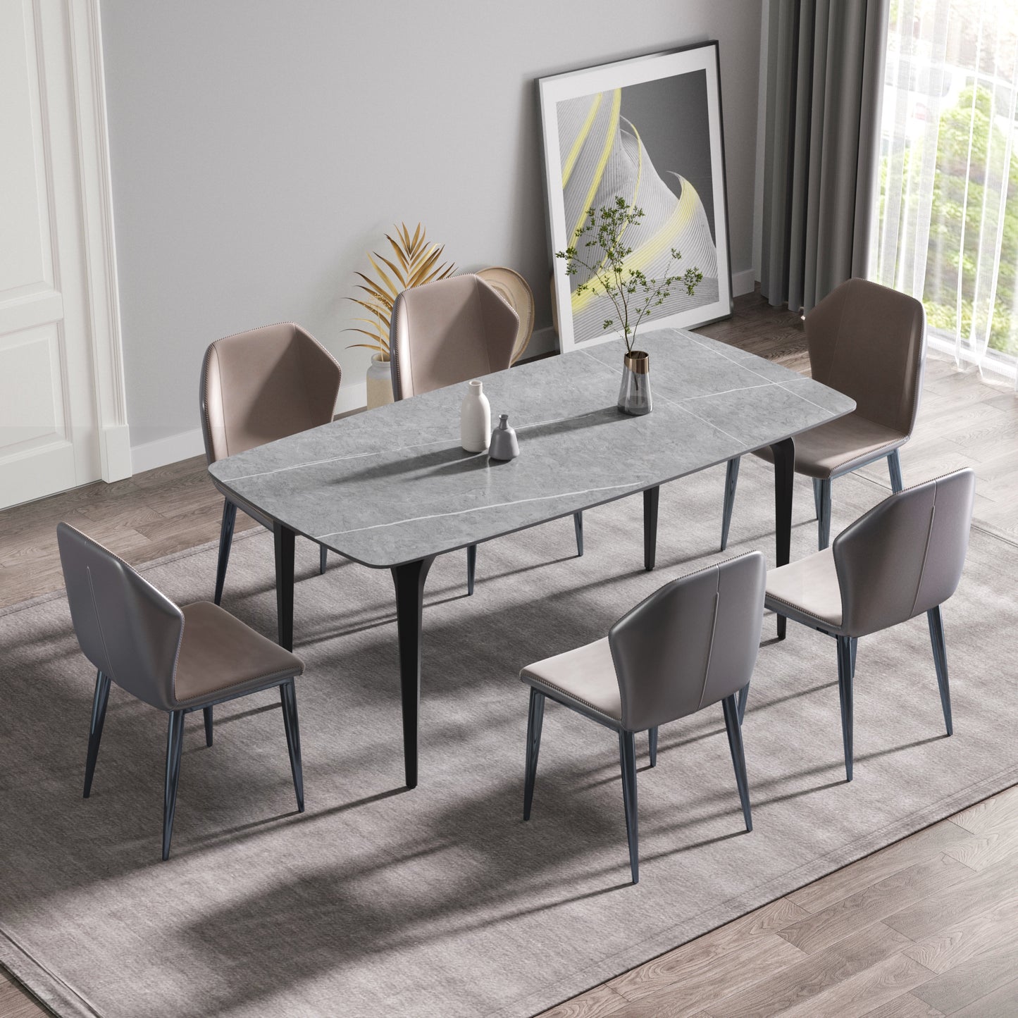 Elegant Curve Dining Table