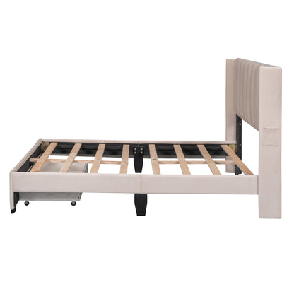 Luxury Haven Velvet Storage Bed