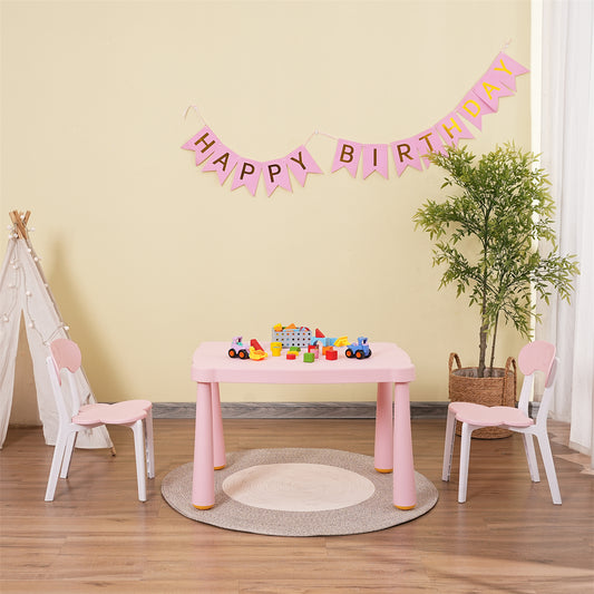 Kids Table and Chair Set - Pink