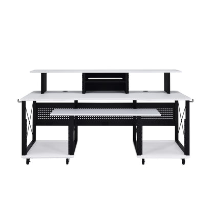 Harmony Megara Melody Desk - White & Black