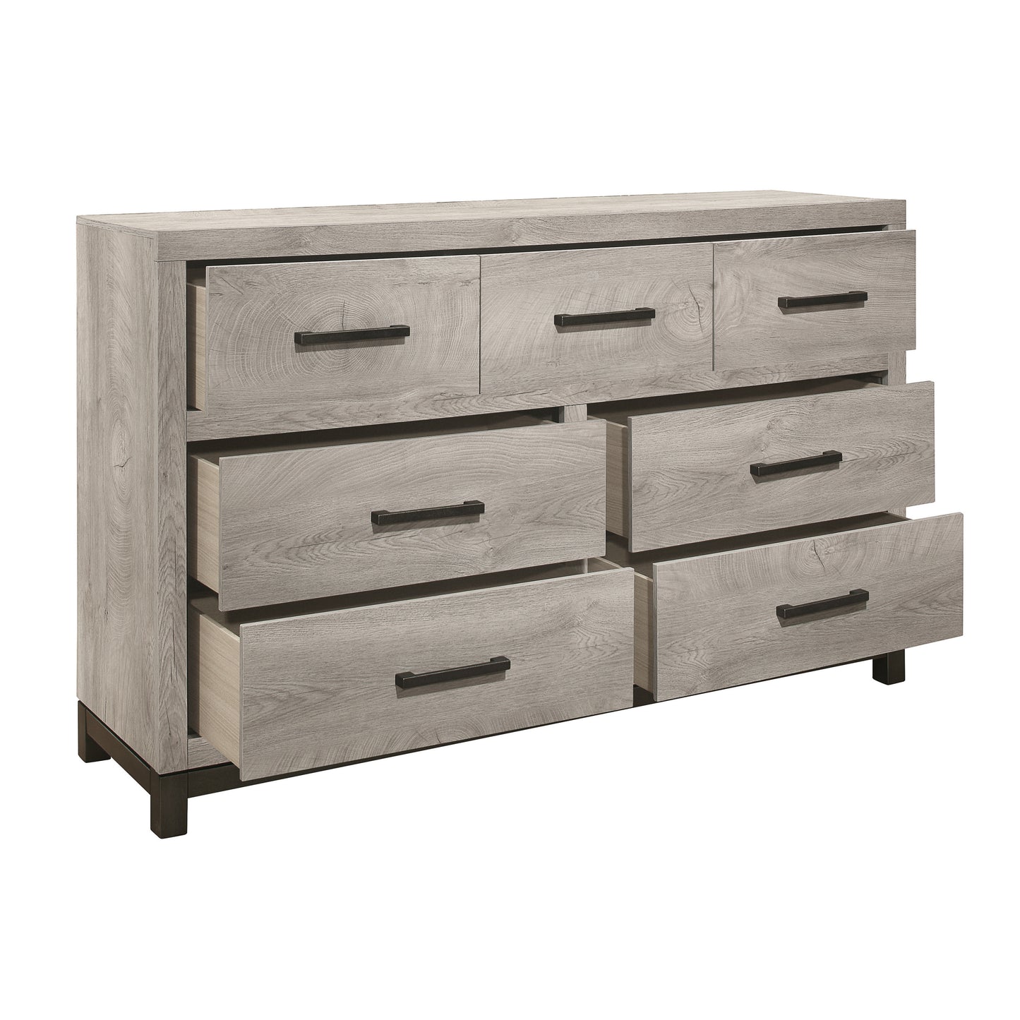 Elegant Gray Haven 7-Drawer Dresser