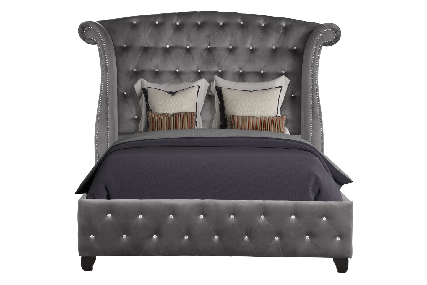 Elegant Dreams Gray Bed