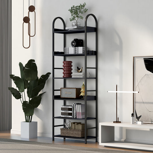 Tall Tower Bookcase - Black