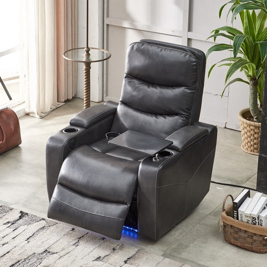 Harris Power Recliner Wth Writing Board - Gray