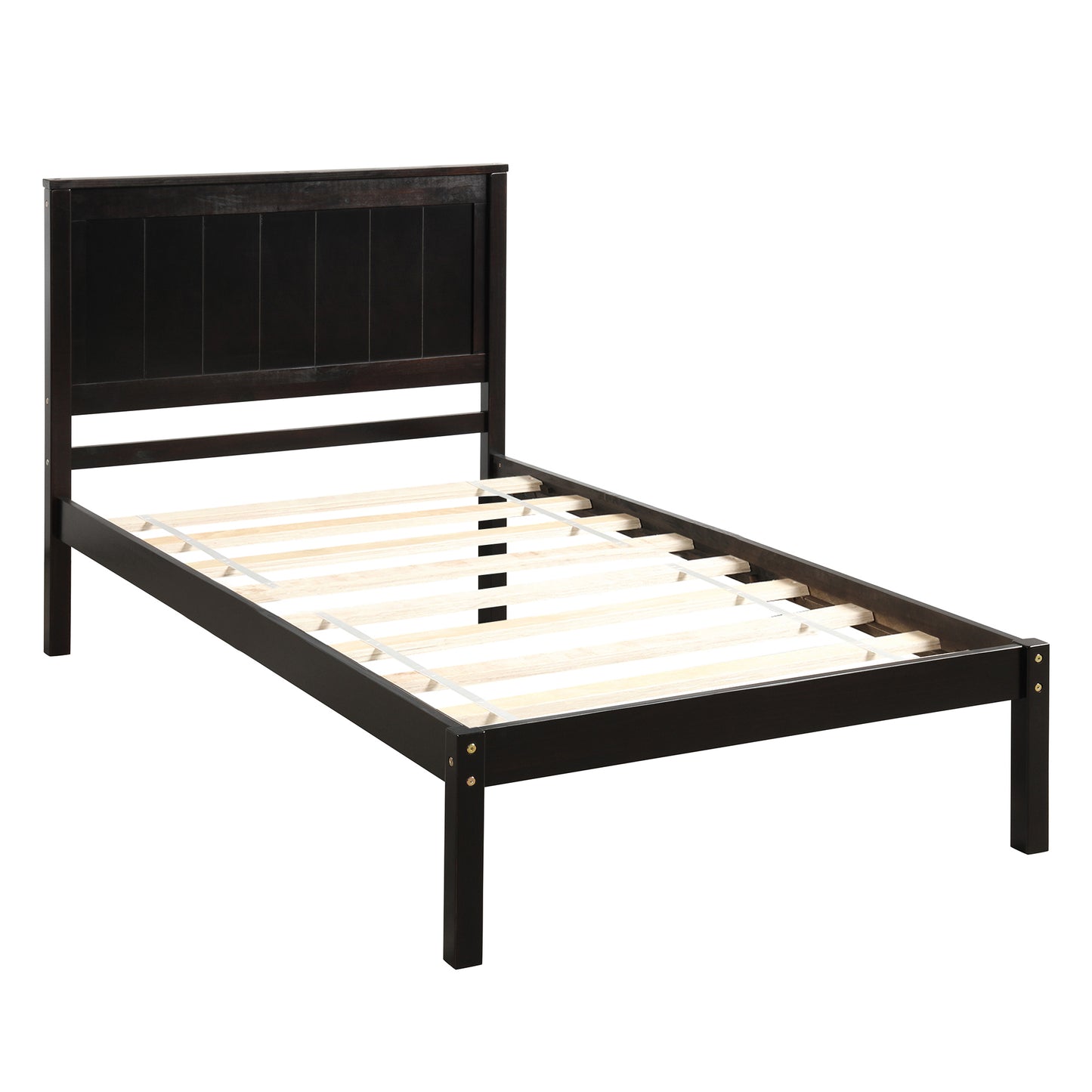 Rhoda Twin Size Platform Bed Frame - Espresso