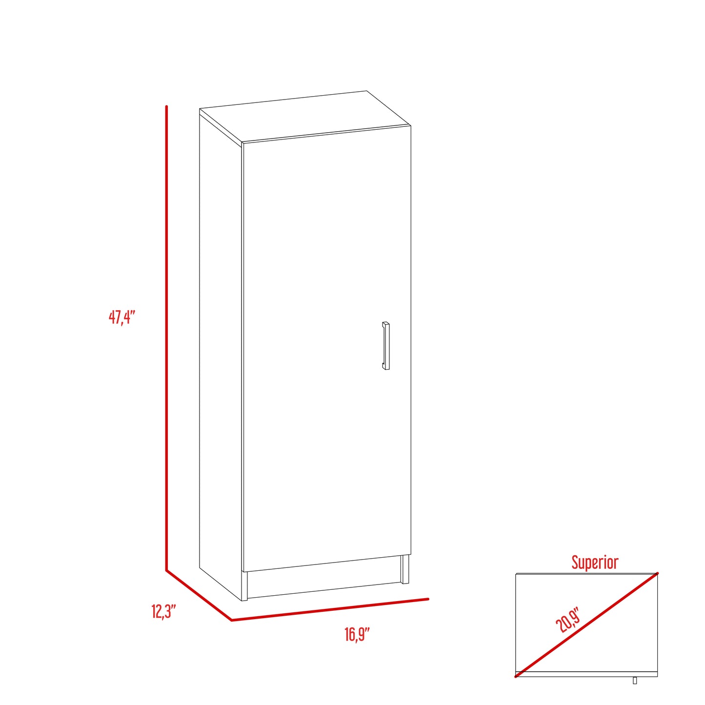 Richmond Pantry Cabinet - White