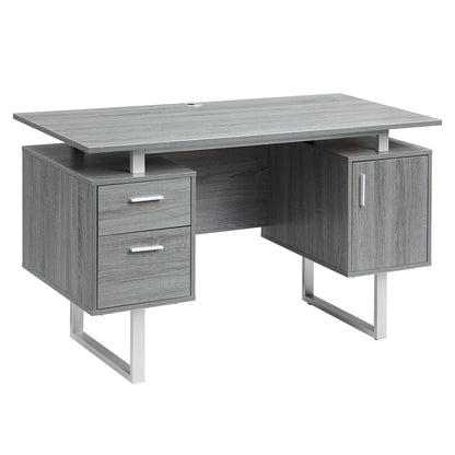 Tech Max Office Essentials Desk - Grey