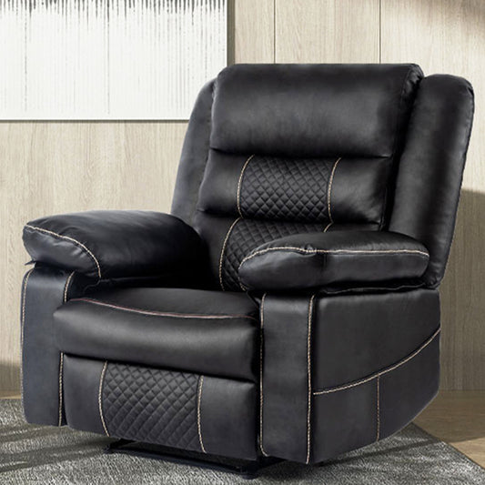 Thorne Leather Massage Recliner - Black