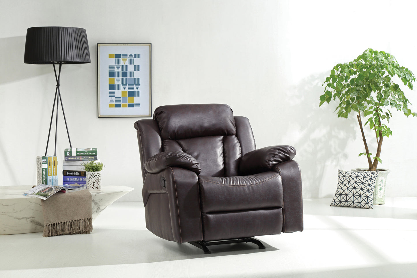 Noble Rocker Recliner - Dark Brown