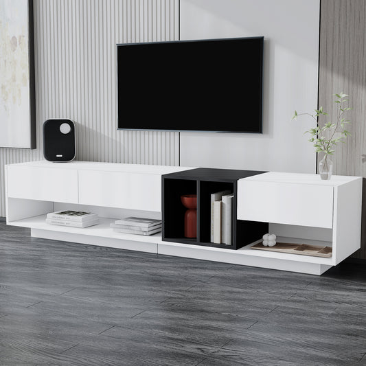 Moka Sleek TV Stand - White