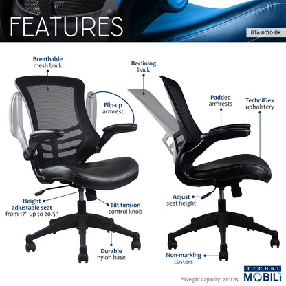 Ergo Flex Mesh Executive Office Chair - Black