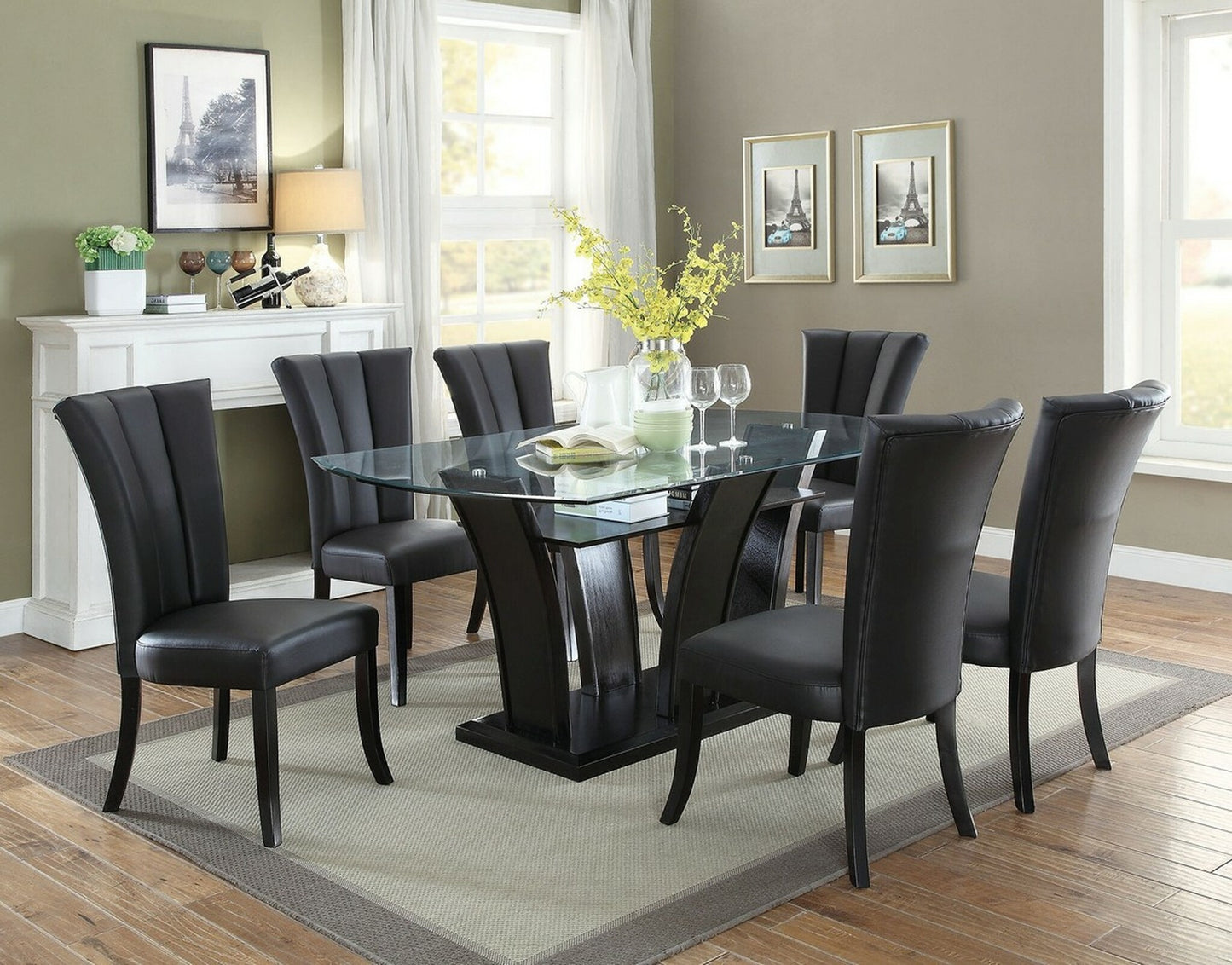 Elegant Ebony Dining Chairs