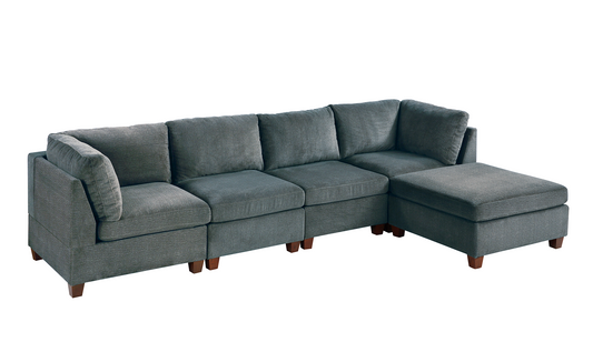 Astra 5 Pcs Modular Sofa Set - Gray