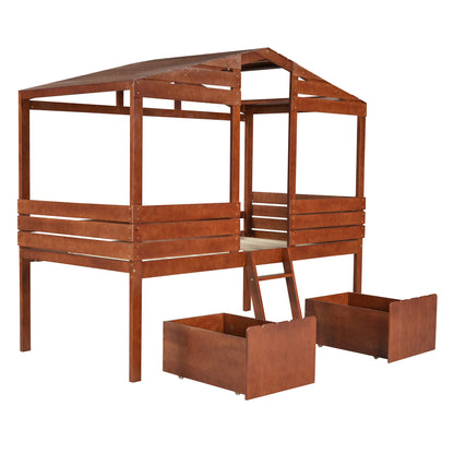 Woodland Dreams Twin Loft Bed