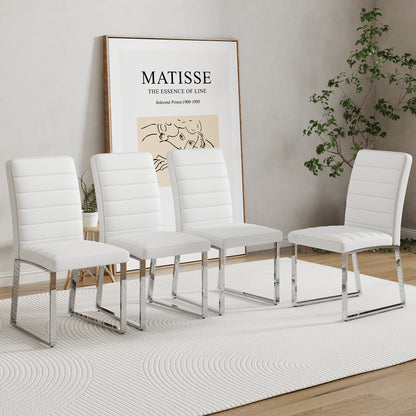 Mattos PU Dining  (Set of 4) - White